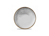 Assiette coupe plate homespun accents jasper evolve gris 26cm