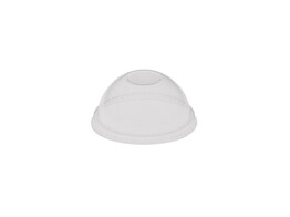 Deksel transparant dome met gat A-pet 300cc/400cc/500cc 100 stuks