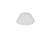 Deksel transparant dome met gat A-pet 300cc/400cc/500cc 100 stuks