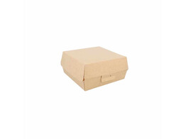 Coquille pour burger en cardboard kraft 17 6 16 8 7 8cm 300 pieces