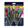 Feutres-craie 1-2mm jaune/rose/orange/violet/vert/bleu/rouge