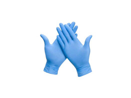 Handschoen nitril poedervrij blauw 100 stuks