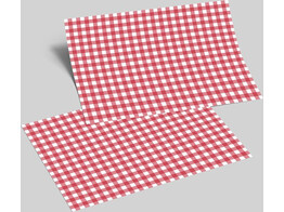 Placemat 41 5 29 3cm ruitjes rood 500 stuks