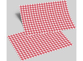 Placemat 41 5 29 3cm ruitjes rood 500 stuks