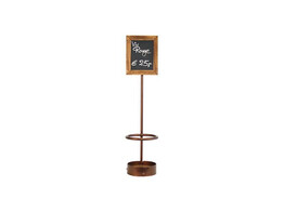 Wijndisplay 1-fles 11 11 H45cm donkerbruin