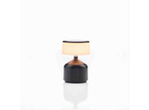 Lampe de table Demoiselle small cylinder opal noir