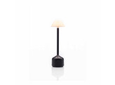 Lampe de table Demoiselle tall cap opal noir