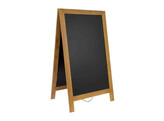 Stoepbord deluxe sandwich 70 120cm teak