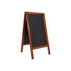 Stoepbord deluxe sandwich 70 135cm mahogany