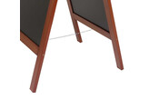 Stoepbord deluxe sandwich 70 135cm mahogany