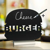 Ardoise de table silhouette aluminium  Burger 