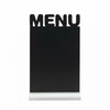 Ardoise de table silhouette aluminium  Menu 