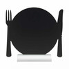 Ardoise de table silhouette aluminium  Assiette 