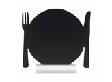 Ardoise de table silhouette aluminium  Assiette 