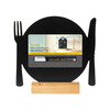 Ardoise de table silhouette wood  Assiette 