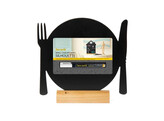 Ardoise de table silhouette wood  Assiette 