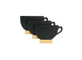 Ardoise de table silhouette wood mini  Tasse  3 pieces