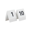 Numero de table blanc 1-10