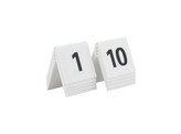 Numero de table blanc 1-10