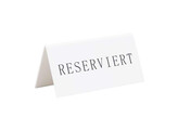 Chevalet de table blanc  Reserviert 