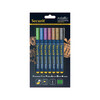 Krijtstift 1-2mm metallic groen/blauw/purper/roos/bruin/goud/zilver