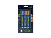 Krijtstift 1-2mm metallic groen/blauw/purper/roos/bruin/goud/zilver