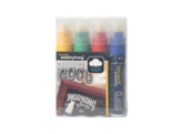 Feutre-craie waterproof 7-15mm jaune/vert/bleu/rouge