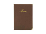 Carte menu A4  Classic  brun