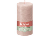 Pilier bougie 130/68 rustique 4 pieces misty pink