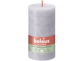 Pilier bougie 130/68 rustique 4 pieces frosted lavender