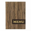 Menukaart A4  Design  hout