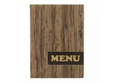 Menukaart A4  Design  hout