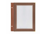 Insert pour carte menu  Wood  5 pieces A5 brun