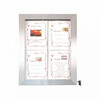 Menukaart display RVS 4 x A4