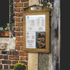 Presentoir menu  Rustic  4 x A4 acajou