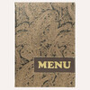 Carte menu A4  Design  paisley