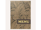 Carte menu A4  Design  paisley