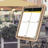 Presentoir menu display  Glass star  4 x A4 chene