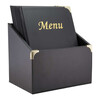 Box avec 10 cartes menu A4  Basic  noir