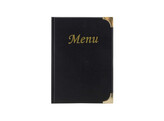 Carte menu A5  Basic  noir