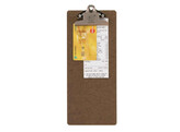 Porte-addition presse-papiers marron