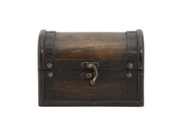 Porte-addition tresor antique en bois