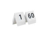 Numero de table blanc 1-10