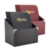 Box avec 10 carte menu A4  Basic  bordeaux