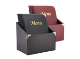 Box avec 10 carte menu A4  Basic  bordeaux