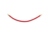 Afzetkoord 150cm goud/rood