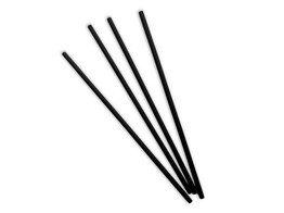 Paille bio 24cm 6mm noir 250 pieces