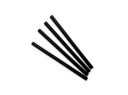 Paille cocktail bio 15cm 8mm noir 125 pieces