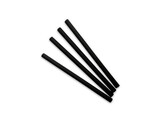 Paille cocktail bio 15cm 8mm noir 125 pieces