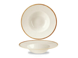 Assiette creuse wide rim Barley White